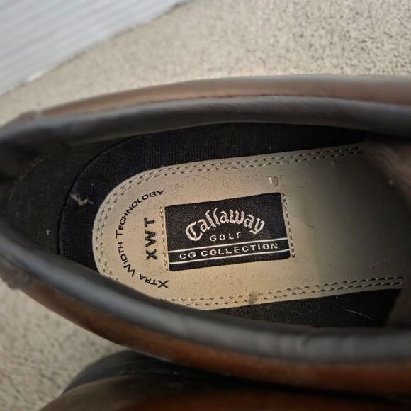 Vintage Callaway CG Collection Men's Size 13 Brown Leather Golf Shoes M138-45 - Picture 10 of 10